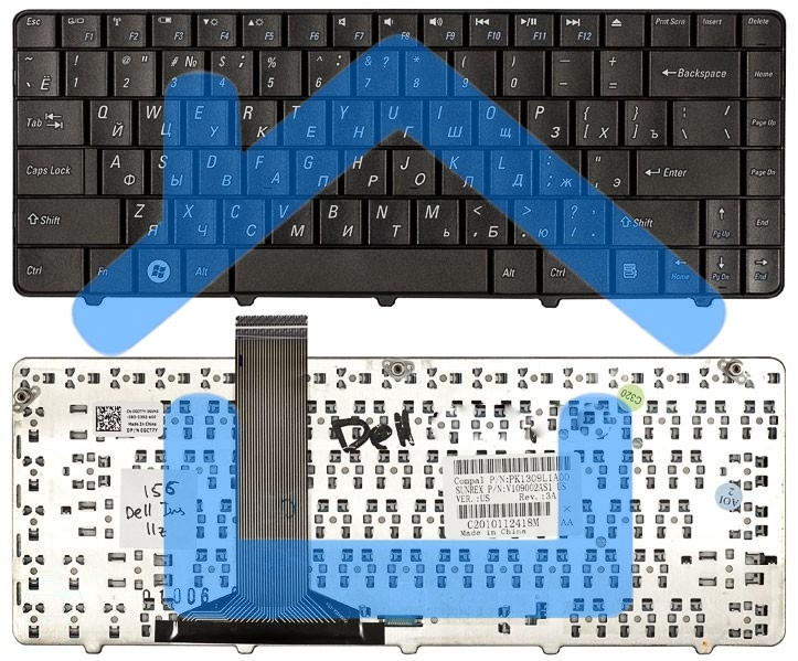 Клавиатура для ноутбука Dell Inspiron 11z 1110 черная