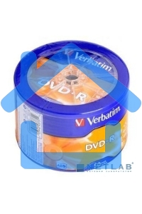 Диск DVD-R Verbatim 4.7Gb 16x Cake Box (50шт) (43731)