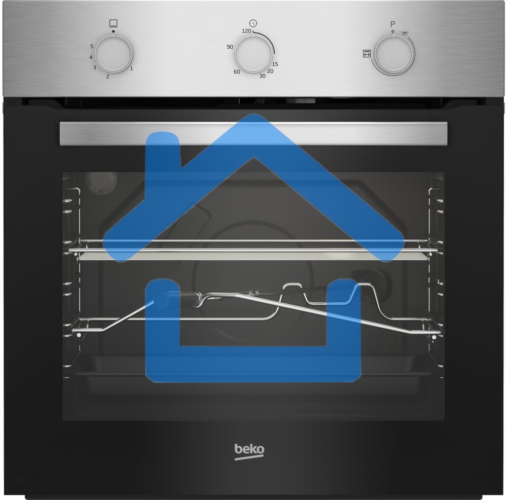 Газовый духовой шкаф Beko BBIGT21100X с откидным электрическим грилем; автоматический электроподжиг; поворотные переключатели; металлические направляющие; объем - 72л; 3 стекла дверцы; 1 решетка; 1 противень; вертел. Цвет Нержавеющая сталь; Материал панел