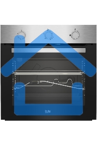 Газовый духовой шкаф Beko BBIGT21100X с откидным электрическим грилем; автоматический электроподжиг; поворотные переключатели; металлические направляющие; объем - 72л; 3 стекла дверцы; 1 решетка; 1 противень; вертел. Цвет нержавеющая сталь; Материал панел