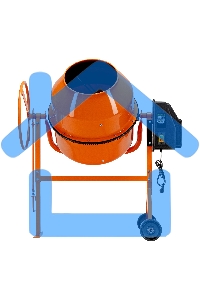 Бетоносмеситель Сибртех БСН-220П 1000 Вт, 220 л, полиамидный венец, 23 об/мин