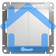 Механизм выключателя 2-кл. СП GLOSSA 10А IP20 10AX бел. SchE GSL000151