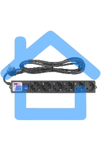 Фильтр-удлинитель PC 3м 6р, черный 16А, SPG6-B1