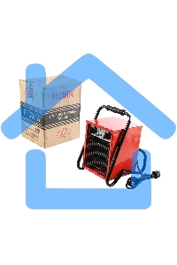 Тепловые пушки Ресанта ТЭП-2000 67/1/1 Тепловая электрическая пушкаквадратная, 220В, 650/1300/2000 Вт, 4,7 кг