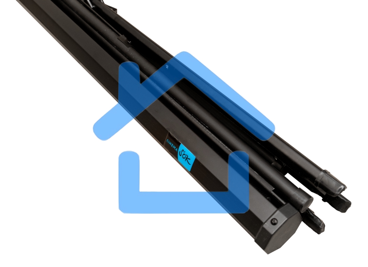 Экран 180x180см TriScreen 1:1 напольный рулонный черный 100'