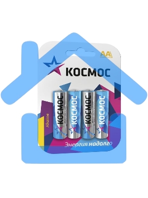 Элемент питания алкалиновый LR LR6 BP-4 (блист.4шт) Космос KOCLR64BL_classic