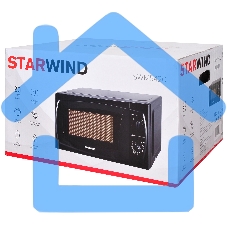 Микроволновая печь Starwind SWM5420 черный, 20 л, 700 Вт, переключатели - поворотный механизм