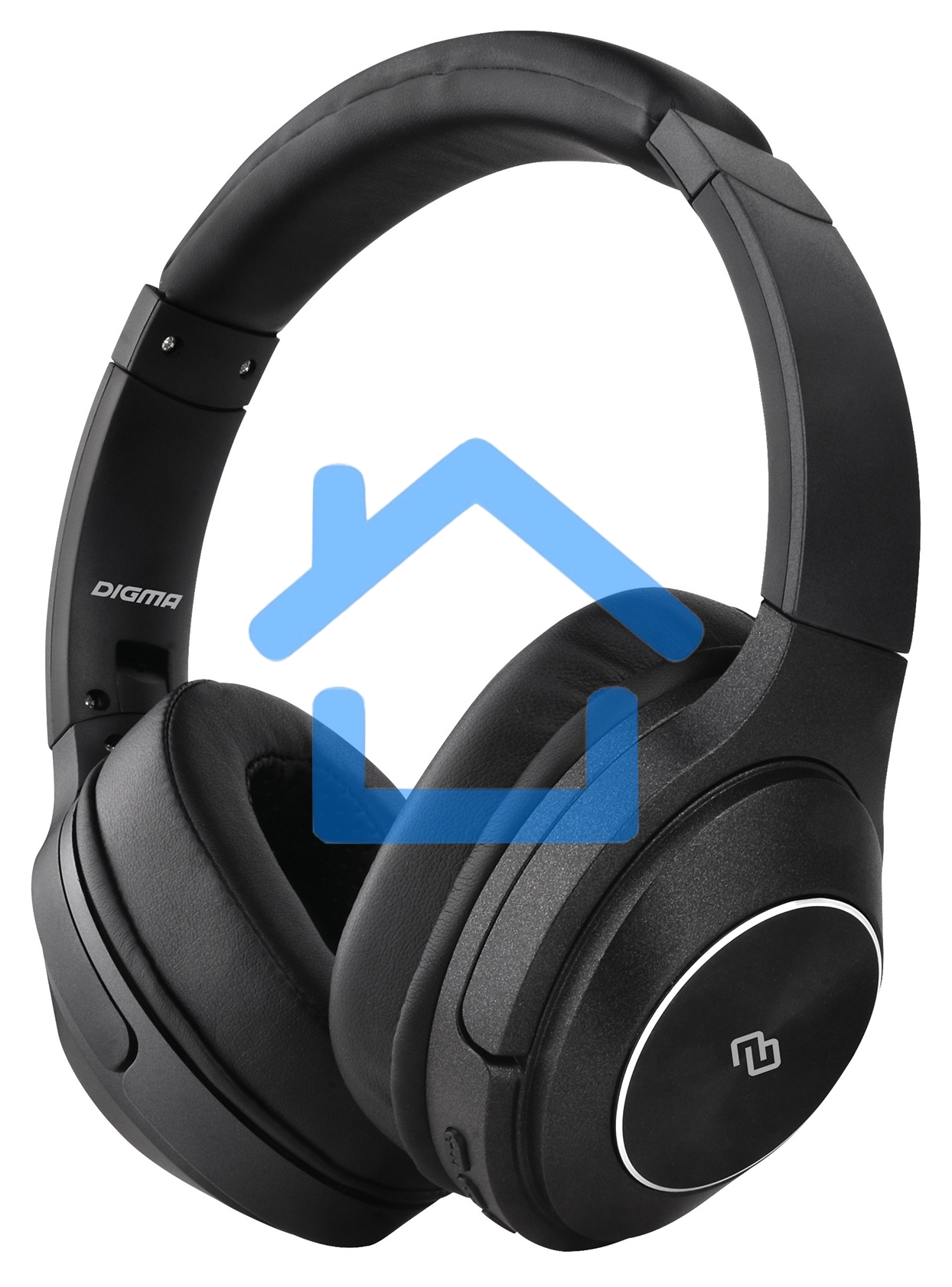 Гарнитура накладные Digma BT-20 ANC черный беспроводные bluetooth оголовье