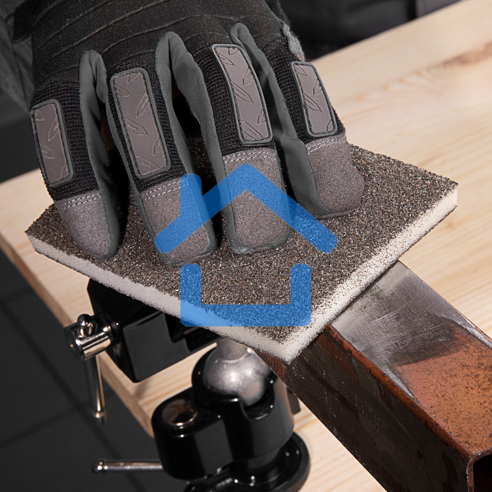 Губка для шлифования Matrix, 125 х 100 х 10 мм, мягкая, 3 шт., P 60/80, P 60/100, P 80/120