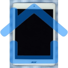 Модуль (матрица + тачскрин) для Acer Iconia A1-830 белый с рамкой
