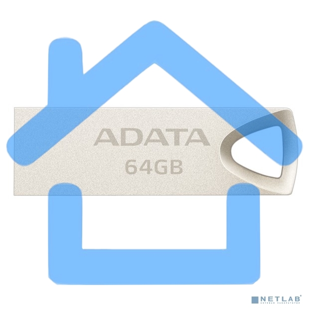 Флешка USB R/W ADATA R/W 64Gb ADATA UV210, USB 2.0, Металлич. Серебро