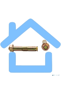 Болт анкерный с гайкой Kranz (KR-01-3818-013) 10х50мм, пакет (4 шт/уп)