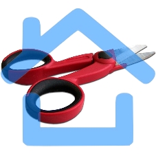 Ножницы по кевлару Lanmaster LAN-FT-CUT/KVL, синий/оранжевый