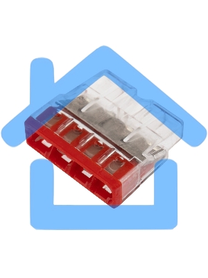 Электромонтажные экспресс-клеммы (2*2.5мм2) 5шт WAGO