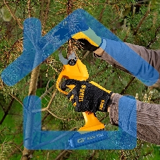 Перчатки универсальные на липучке, размер 9 Denzel