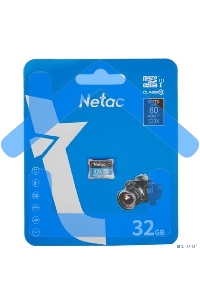 Флеш карта microSDHC 32Gb Netac P500 <NT02P500STN-032G-S> (без SD адаптера) 80Mb/s
