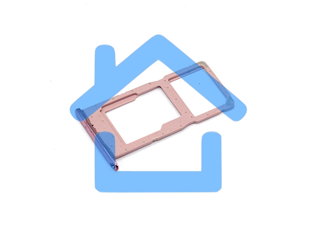 Лоток для SIM-карты Huawei Honor 10 Lite/P Smart 2019 розовый