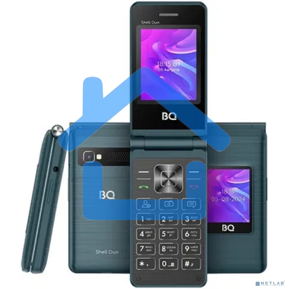 Мобильный телефон BQ 2412 Shell Duo синий MTK 6261 D