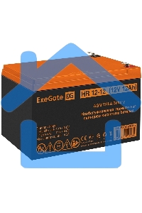 Батарея ExeGate HR 12-12 (12V 12Ah 1251W), клеммы F2