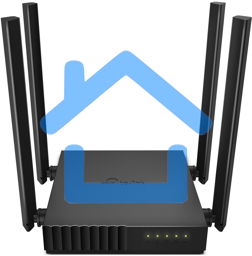 Роутер беспроводной TP-Link Archer C54 AC1200 10/100BASE-TX черный