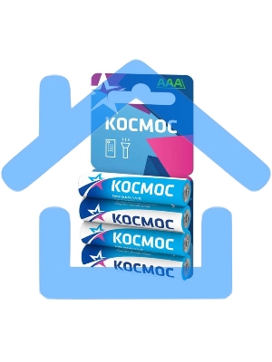Батарейки солевые Космос R03 4*BL (мизинчиковые) ( 4шт в упак )