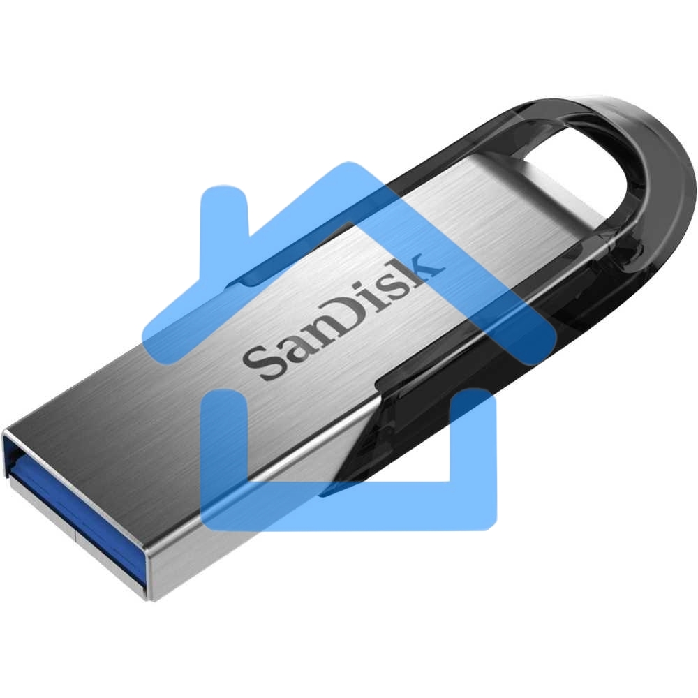 Флешка USB R/W Sandisk 128Gb Cruzer Ultra Flair SDCZ73-128G-G46 USB3.0 серебристый/черный
