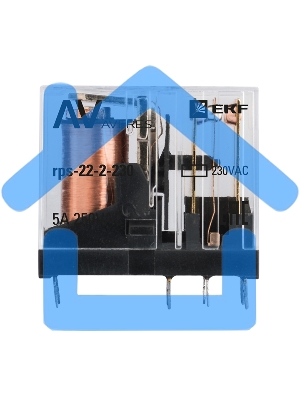 Реле промежуточное РП slim 22/2 5А 230В AC AVERES EKF rps-22-2-230