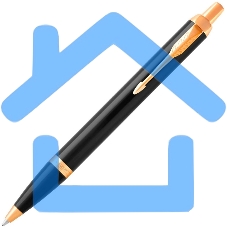 Ручка шариковая Parker IM Core K321 (CW1931666) Black GT M, синие чернила, подарочная коробка