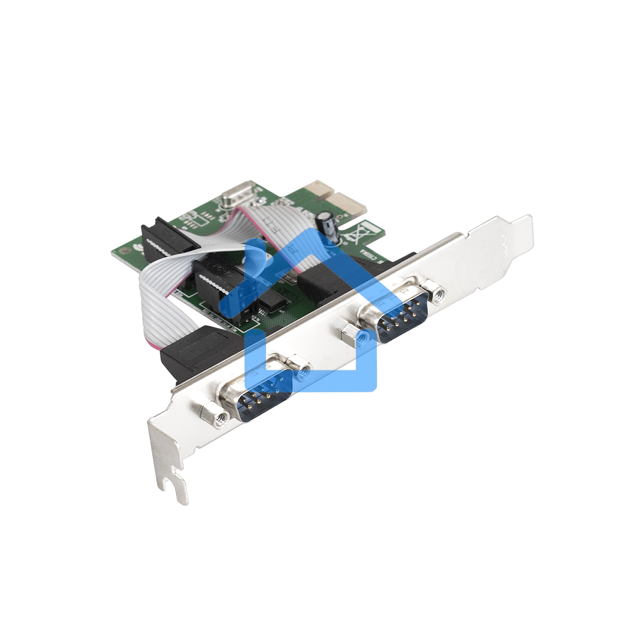 Контроллер ExeGate EXE-307 PCI-E, 2*COM port (OEM)