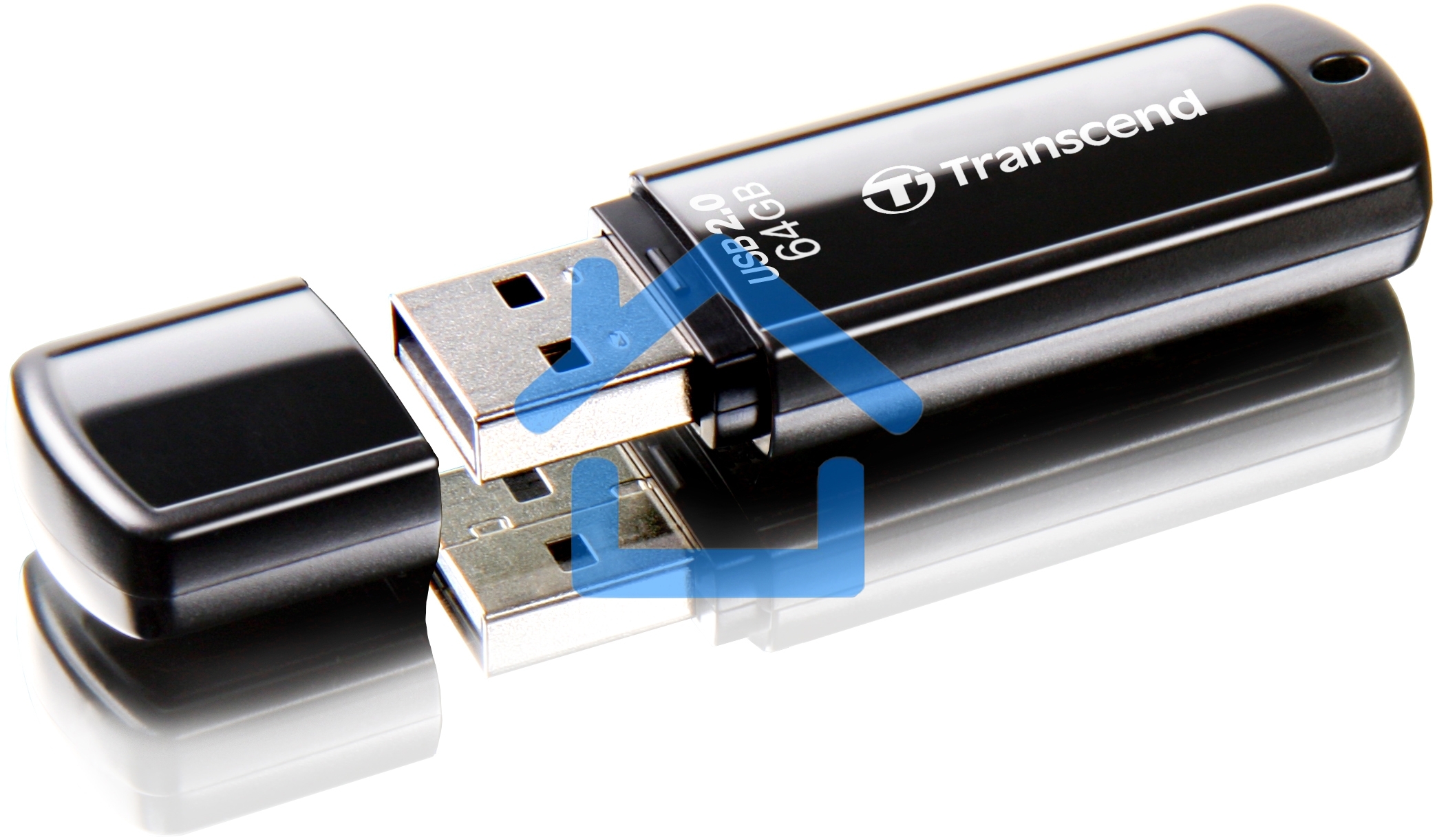 Флешка USB R/W Transcend USB Drive 64Gb JetFlash 350 TS64GJF350 USB 2.0