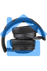 Гарнитура накладные Digma BT-20 ANC черный беспроводные bluetooth оголовье