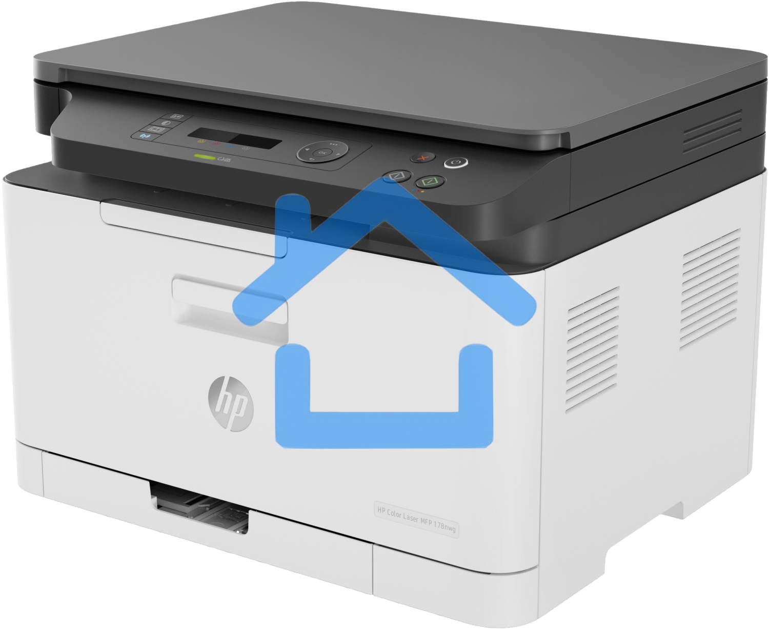 МФУ лазерное HP Color 178nw (4ZB96A), A4, цветной, печ. до 18 стр/мин. (ч/б) до 4 стр/мин. (цвет), 600 x 600 dpi, USB, RJ-45, Wi-Fi, Air Print, Mopria