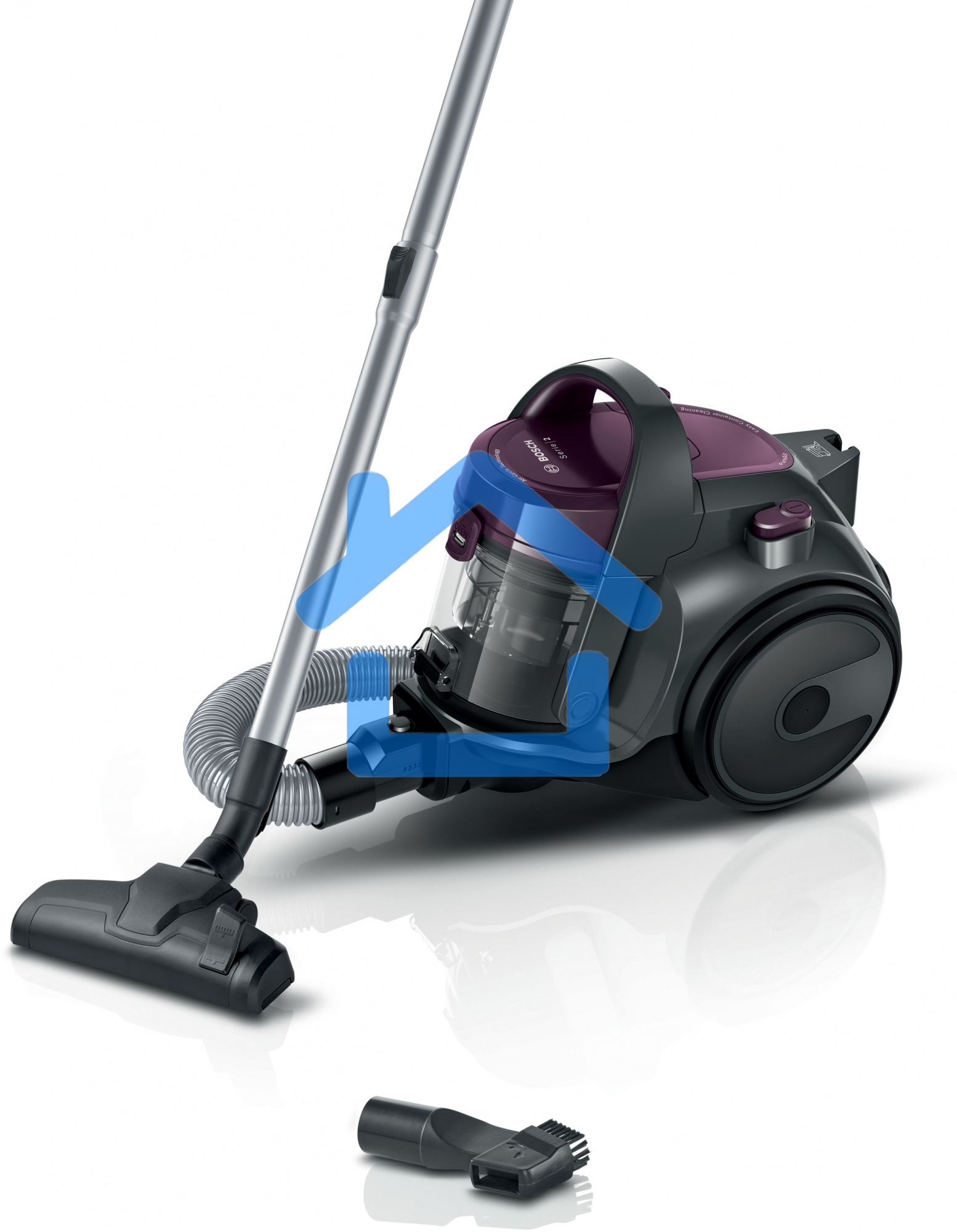 Пылесос Bosch BGC05AAA1, 350/700 Вт, уборка сухая, пылесборник контейнер 1.5 л