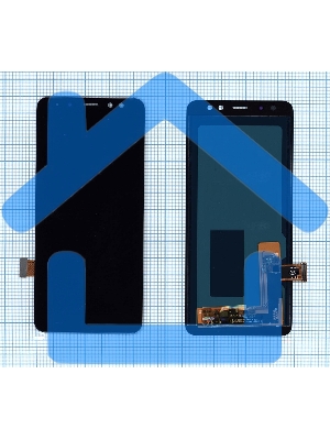 Дисплей для Samsung Galaxy A8 (2018) SM-A530F в сборе с тачскрином (OLED) черный