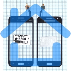 Сенсорное стекло (тачскрин) для Samsung Galaxy J1 Ace SM-J110H синее
