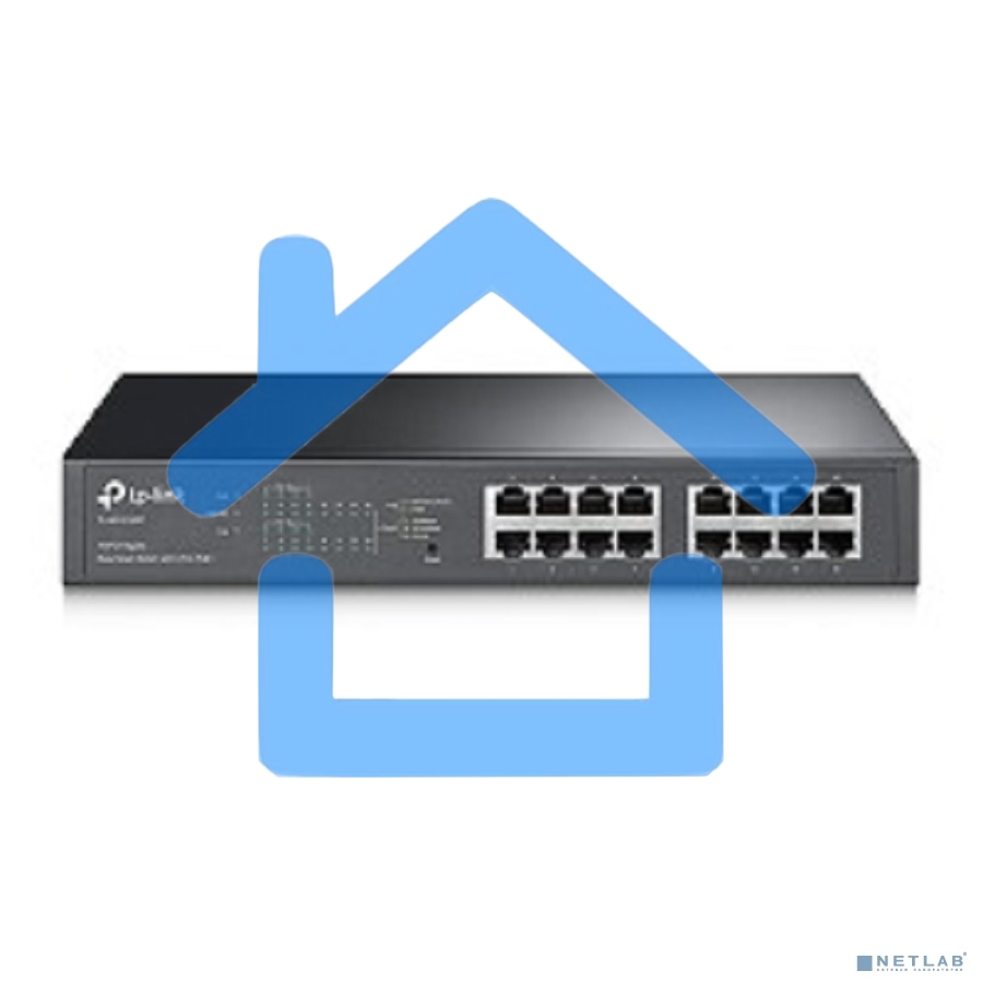 Коммутатор TP-Link SMB TL-SG1016PE Easy Smart гигабитный 16-портовый коммутатор с 8 портами PoE+