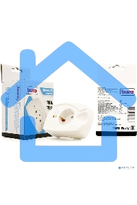 Сетевой фильтр Buro 100SH-Plus-W (1 розетка) белый (коробка)