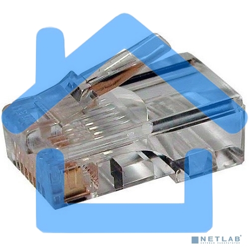 Коннектор медный Lanmaster TWT-PL45/S-8P8C RJ45 кат.5e серебристый