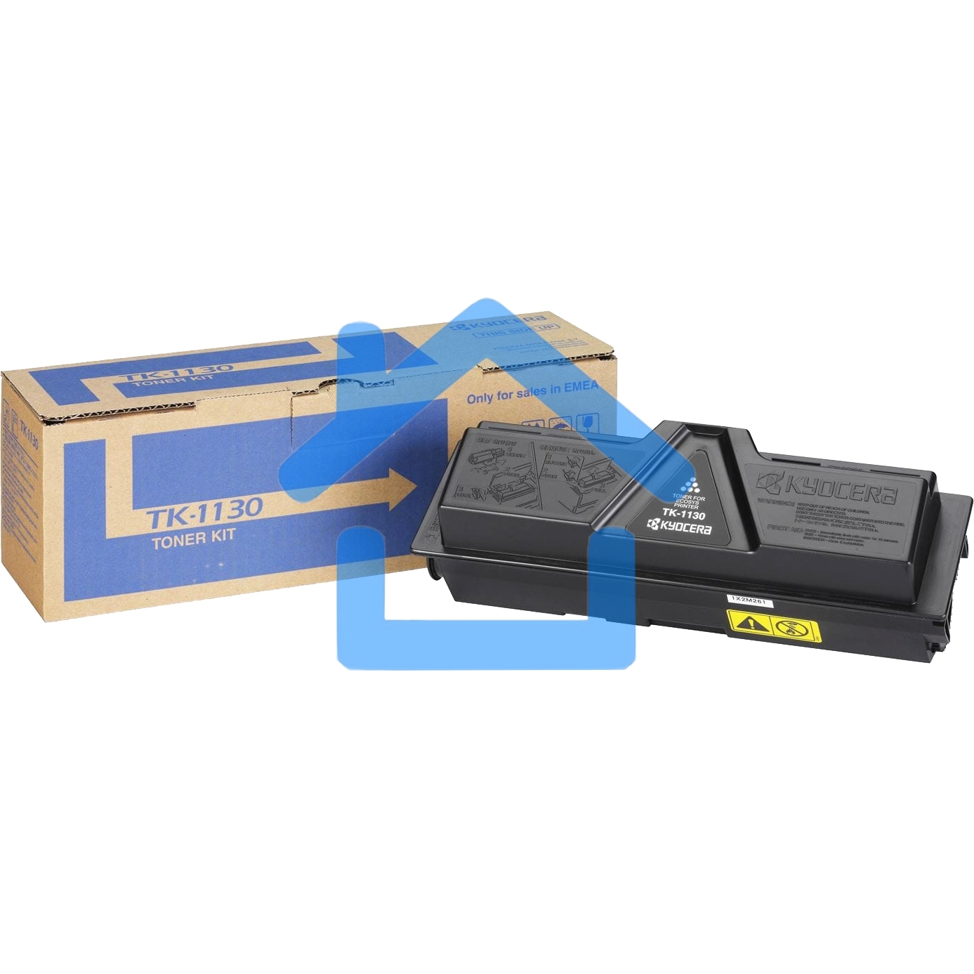 Картридж лазерный Kyocera TK-1130 (1T02MJ0NL0/1T02MJ0NLC) черный для FS-1030MFP/DP/1130MFP, M2030dn/PN/M2530dn 3000 стр.
