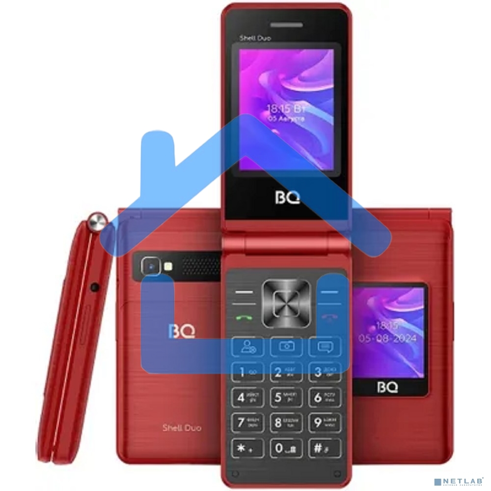 Мобильный телефон BQ 2412 Shell Duo красный MTK 6261 D