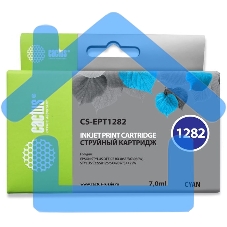 Картридж струйный Cactus CS-EPT1282 (T1282) голубой (7 мл) для Epson Stylus S22/S125/SX420/SX425/Office BX305