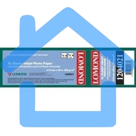 Бумага LOMOND XL Glossy Paper, ролик 610мм х50 мм, 200 г/м2, 30 метров.