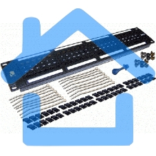 Патч-панель LANMASTER 48 портов, UTP, кат.6, 2U