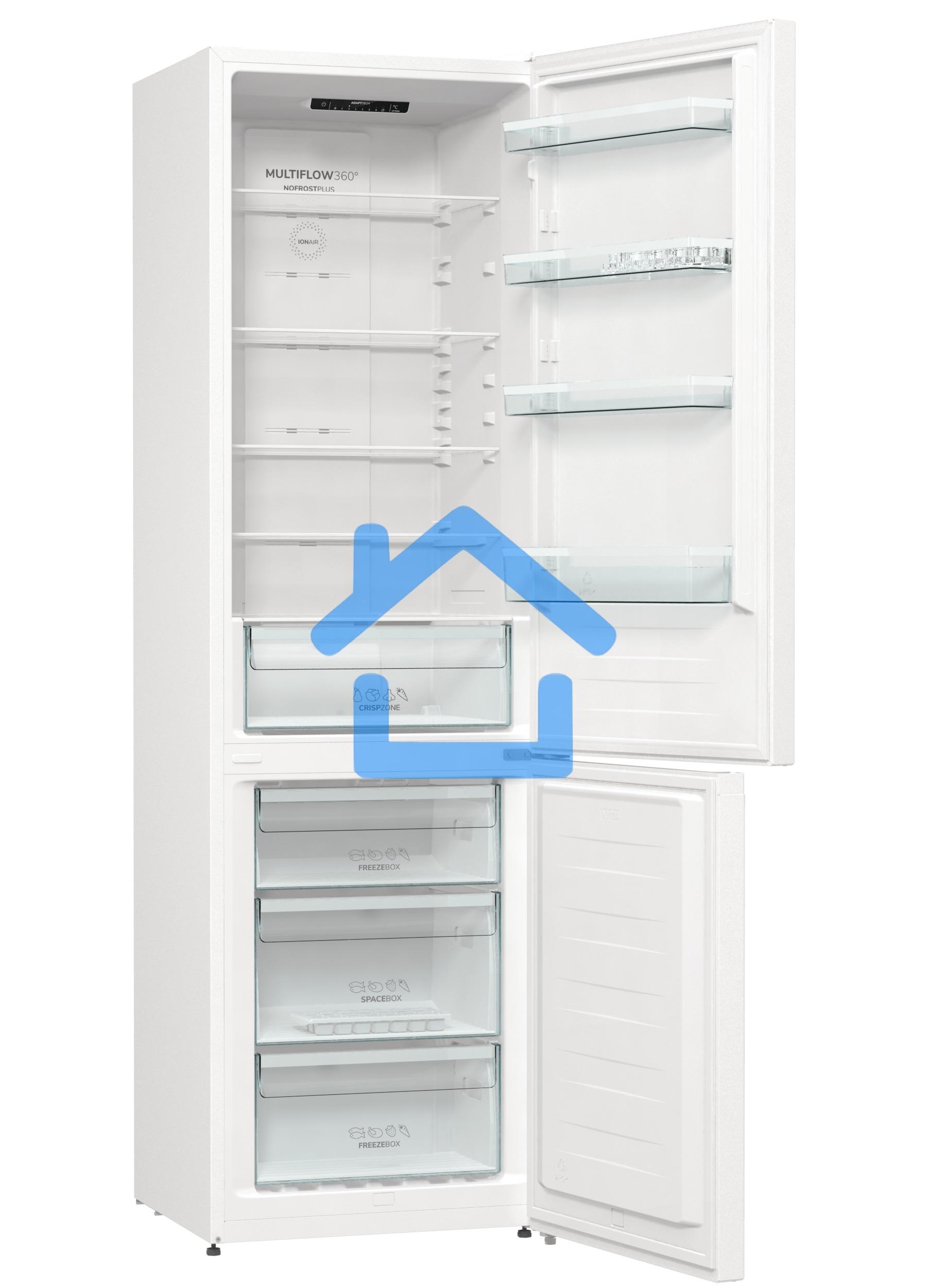 Холодильник Gorenje NRK6201EW4 белый (двухкамерный) (NO FROST)