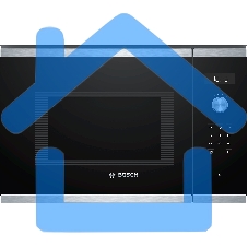 Микроволновая печь встраиваемая Bosch BFL554MS0 нержавеющая сталь/черный, 25 л, 900 Вт, переключатели - поворотный механизм/сенсор