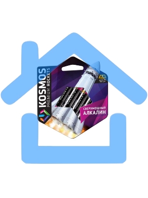 Элемент питания алкалиновый AA/LR6 Kosmos premium ROCKETS (блист.4шт) Космос KOSLR6ROCKETS4BL