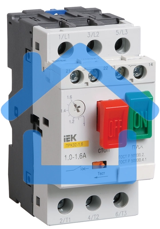 Пускатель ПРК32-10 In=10A Ir=6-10A Ue 660В DMS11-010 IEK