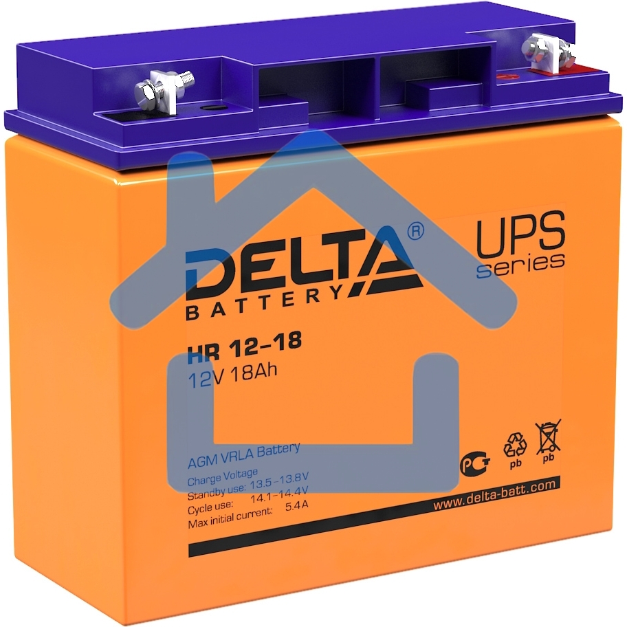 Батарея Delta HR 12-18 (12V, 18Ah)
