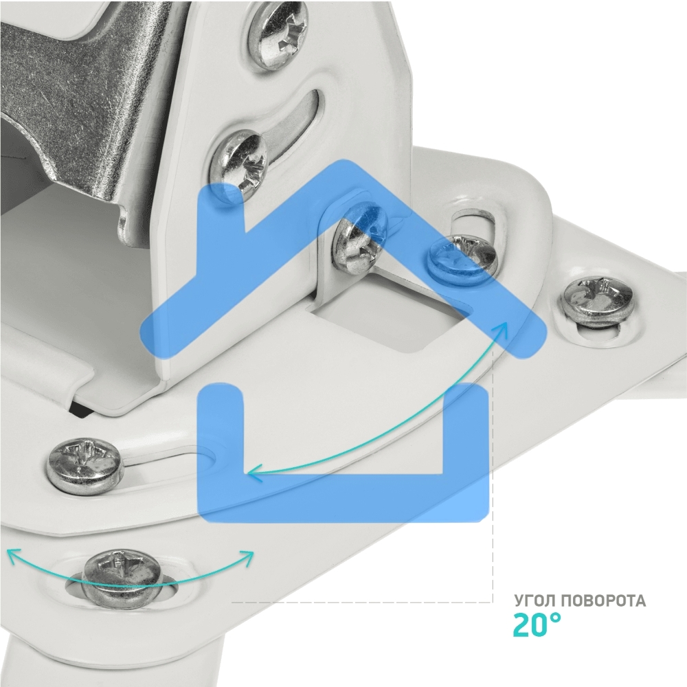 Потолочно-настенный кронштейн для проектора ONKRON K3A белый
