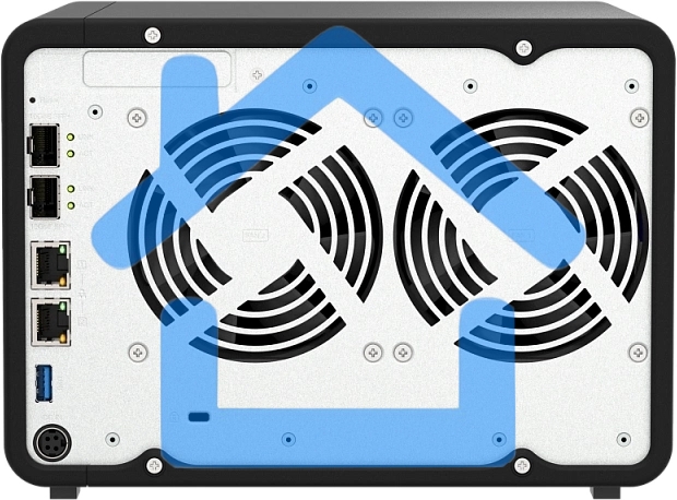 Сетевое хранилище NAS Qnap TS-632X-4G 6-bay настольный Alpine AL-524